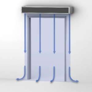 noncirculating-air-curtain-commercial-property-inspection Noncirculating Air Curtain Unit